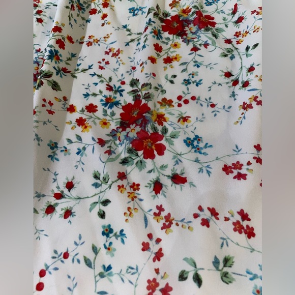 Parker white and floral silk dress size XS - Picture 3 of 4